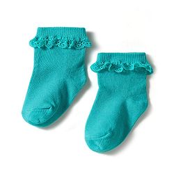 Cute Walk by Babyhug Knit Ankle Length Socks with 3D Lace Detailing Pack of 3 - Multicolor