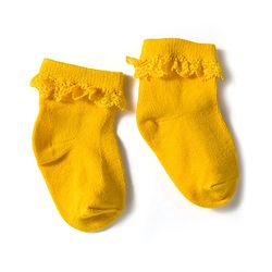 Cute Walk by Babyhug Knit Ankle Length Socks with 3D Lace Detailing Pack of 3 - Multicolor