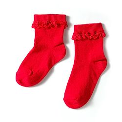Cute Walk by Babyhug Knit Ankle Length Socks with 3D Lace Detailing Pack of 3 - Multicolor