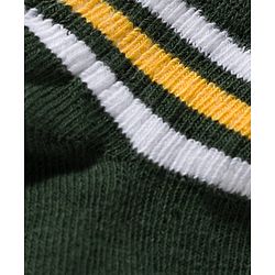 Cute Walk by Babyhug Knit Ankle Length Anti Bacterial Socks with Stripes Pack of 3 - Green White & Blue