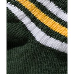 Cute Walk by Babyhug Knit Ankle Length Anti Bacterial Socks with Stripes Pack of 3 - Green White & Blue