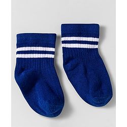 Cute Walk by Babyhug Knit Anti Bacterial Ankle Length Striped Socks Pack of 3 - Multicolor