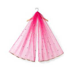 Babyhug Chanderi Woven Half Sleeves Choli Lehenga & Dupatta Set With Floral Print & Embriodered - Fuschia