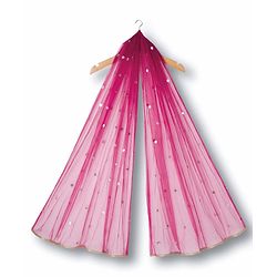 Babyhug Georgette Woven Frill Sleeves Choli Lehenga & Dupatta Set With Floral Embriodery - Red