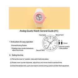 Babyhug Free Size Analog Watch with Unicorn Print - White & Pink