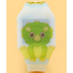 Babyhug Free Size Digital Watch with Dino Print - White & Green
