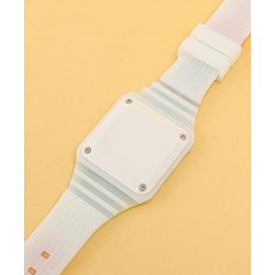 Babyhug Free Size Digital Watch with Dino Print - White & Green
