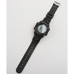 Babyhug Free Size Solid Digital Watch - Black