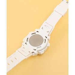Babyhug Free Size Solid Digital Watch - White