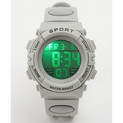 Babyhug Free Size Solid Digital Watch - Black