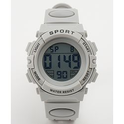 Babyhug Free Size Solid Digital Watch - Black
