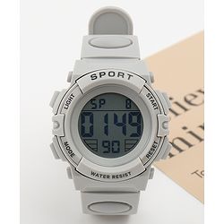 Babyhug Free Size Solid Digital Watch - Black