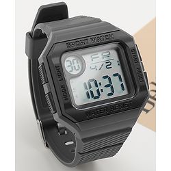 Babyhug Free Size Digital Watch - Dark Grey