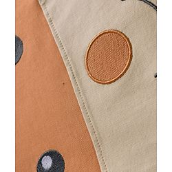 Babyhug Knit Premium Light Gauge Terry Full Raglan Sleeves T-Shirt & Joggers Set With Bear Applique & Patch - Brown