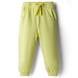 Babyhug Single Jersey Knit Full Sleeves Striped T-Shirt & Lounge Pant Set With Polar Bear Print - Lavender & Lime Green