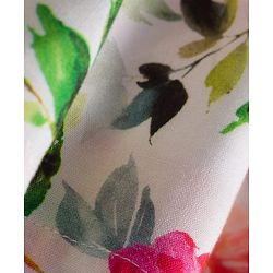 Babyhug Cotton Knit Frock & Full Sleeves Shrug With Floral Print & Bow Applique - White & Green