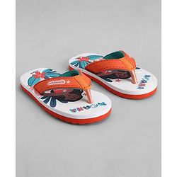 Cute Walk by Babyhug Disney Slip On Flip Flops with Moana Print -  Orange