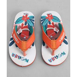 Cute Walk by Babyhug Disney Slip On Flip Flops with Moana Print -  Orange