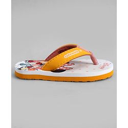 Cute Walk by Babyhug Disney Slip On Flip Flops with Minnie Mouse Print-  Yellow & Beige