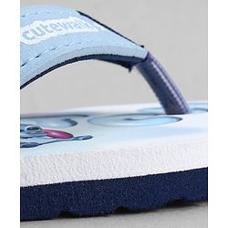 Cute Walk by Babyhug Disney Slip On Flip Flops with Lilo & Stitch Print- White & Grey