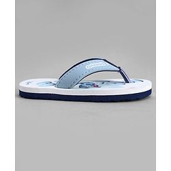 Cute Walk by Babyhug Disney Slip On Flip Flops with Lilo & Stitch Print- White & Grey
