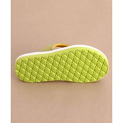 Cute Walk by Babyhug Disney Flip Flops With Moana Graphics - Beige & Green