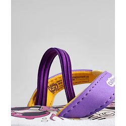 Cute Walk by Babyhug Disney Back Strap Closure Flip Flops With Minnie Mouse Print - Purple & Beige