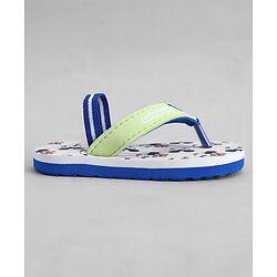 Cute Walk by Babyhug Disney Back Strap Closure Flip Flops With Mickey Mouse Print - Yellow & Beige