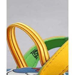 Cute Walk by Babyhug Disney Flip Flops With Back Strap & Donald Duck Print - Yellow & Blue