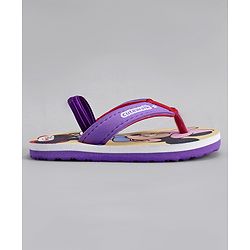 Cute Walk by Babyhug Disney Flip Flops With Back Strap & Minnie Mouse Print - Pink & Purple