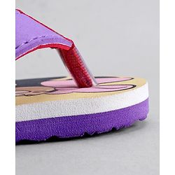 Cute Walk by Babyhug Disney Flip Flops With Back Strap & Minnie Mouse Print - Pink & Purple