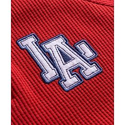 Babyhug Waffle Knit Premium Light Gauge Terry Full Raglan Sleeves Hooded  T-Shirt & Lounge Pant Set With Text Print - Maroon