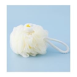 Babyhug Bath Sponge/Loofah with Ducky Applique - Beige