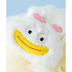 Babyhug Bath Sponge/Loofah with Ducky Applique - Beige