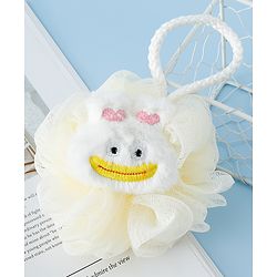 Babyhug Bath Sponge/Loofah with Ducky Applique - Beige