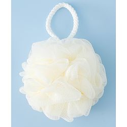 Babyhug Bath Sponge/Loofah with Ducky Applique - Beige