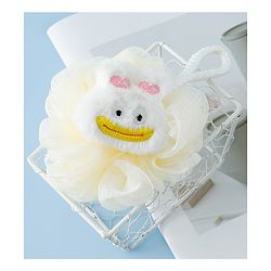 Babyhug Bath Sponge/Loofah with Ducky Applique - Beige