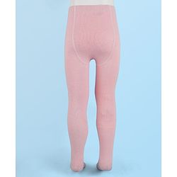 Cute Walk By Babyhug Antibacterial Footed Solid Color Tights - Pink