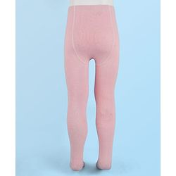 Cute Walk By Babyhug Antibacterial Footed Solid Color Tights - Pink