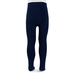 Cute Walk By Babyhug Antibacterial Footed Solid Color Tights - Navy Blue