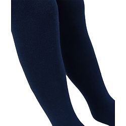 Cute Walk By Babyhug Antibacterial Footed Solid Color Tights - Navy Blue