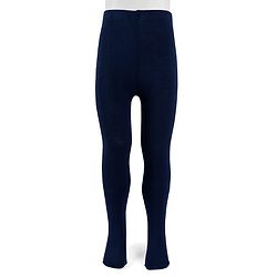 Cute Walk By Babyhug Antibacterial Footed Solid Color Tights - Navy Blue