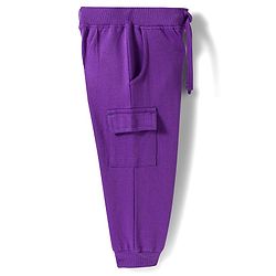 Babyhug Knit Premium Light Gauge Terry Full Sleeves Hooded T-Shirt & Lounge Pant Set With Text Print - Purple