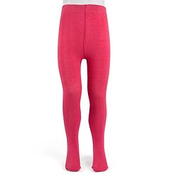 Cute Walk By Babyhug Antibacterial Footed Solid Color Tights - Pink