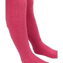Cute Walk By Babyhug Antibacterial Footed Solid Color Tights - Pink
