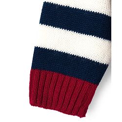 Babyhug Knitted Full Sleeves Pullover Sweater With Animal Embroidery - Dark Red