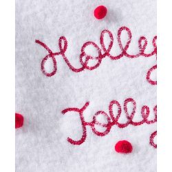 Babyhug Knit Full Sleeves Extra Soft Hairy Yarn Pullover Sweater with Text Embroidery - White