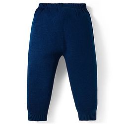 Babyhug Knit Full Sleeves Pullover Sweater Set with Camouflage Design - Navy Blue