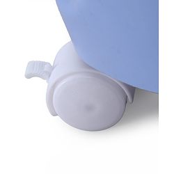 Babyhug 3 Layer Storage Organiser with Rabbit Face - Blue| Detachable Baskets| Wheels with Lock| Plug N Play Assembly| Stationery, Toys &  Clothes Storage| Rounded Edges