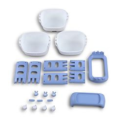 Babyhug 3 Layer Storage Organiser with Rabbit Face - Blue| Detachable Baskets| Wheels with Lock| Plug N Play Assembly| Stationery, Toys &  Clothes Storage| Rounded Edges